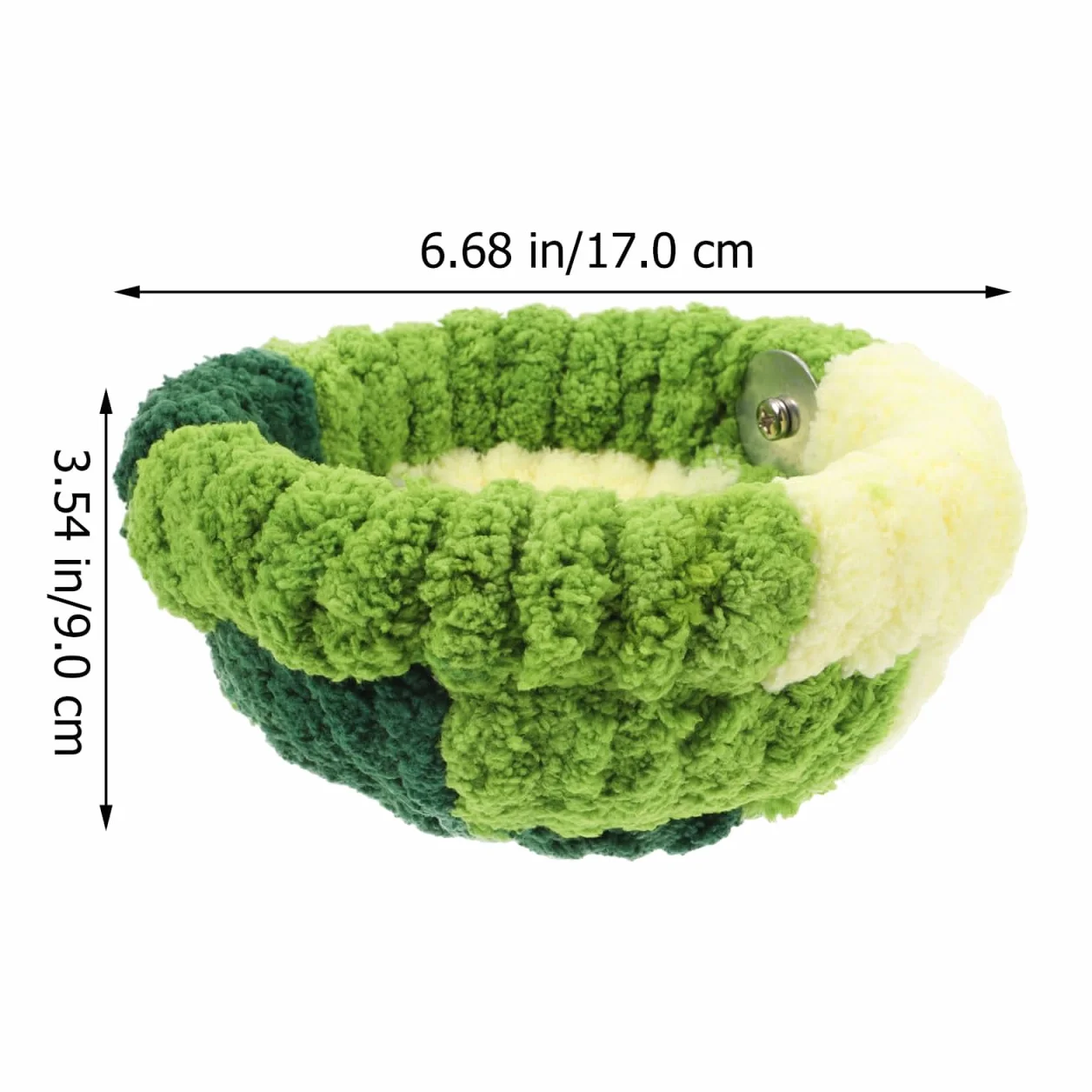 Abaodam Grand Nid Chaud pour Perroquet en Polaire Vert Forêt, Nid de Reproduction Demi-Cercle Grosse Taille
