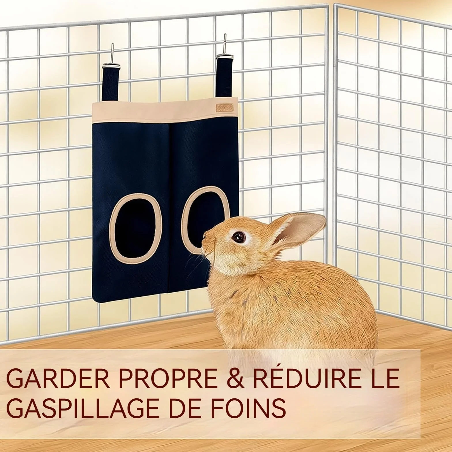 Mangeoire à Foin Suspendue pour Lapins, Hamsters, Chinchillas