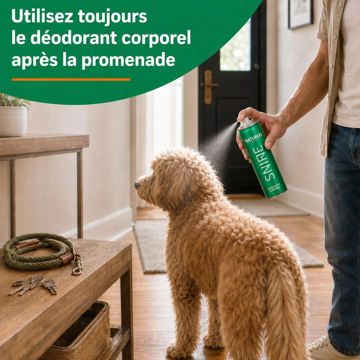 ARTERO Sniff Désodorisant pour Chiens 300ml - Élimine Mauvaises Odeurs, Spray Corps Longue Durée, Vegan sans Parabènes