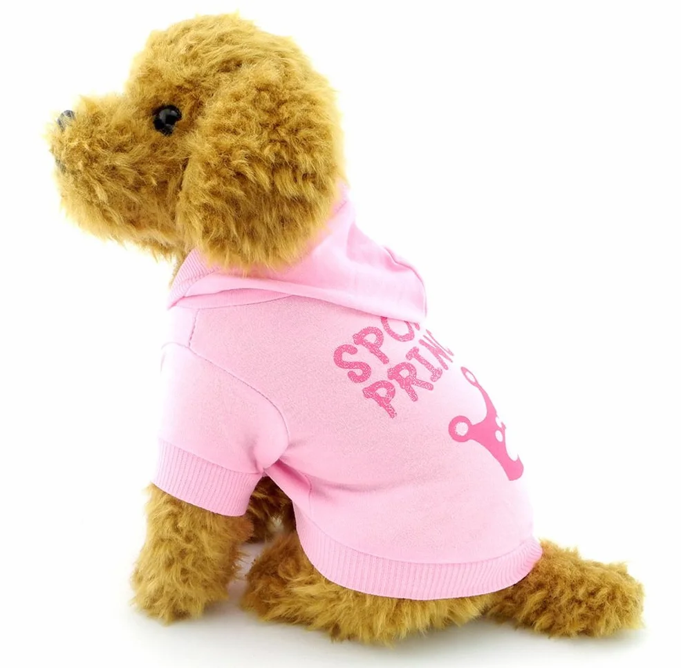 Sweat à capuche pour petit chien rose taille XS chihuahua yorkshire caniche