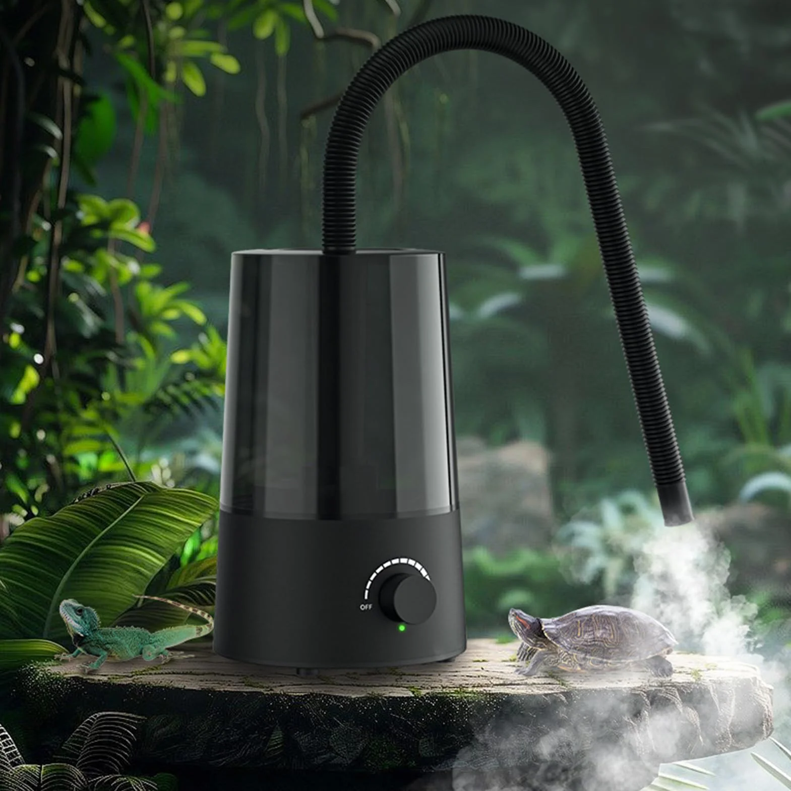pour reptiles - 2,5L avec Arrêt Automatique pour Terrarium,Humidificateur pour amphibiens | pour terrarium, caméléon, gecko, amphibiens, tortue, serpent,