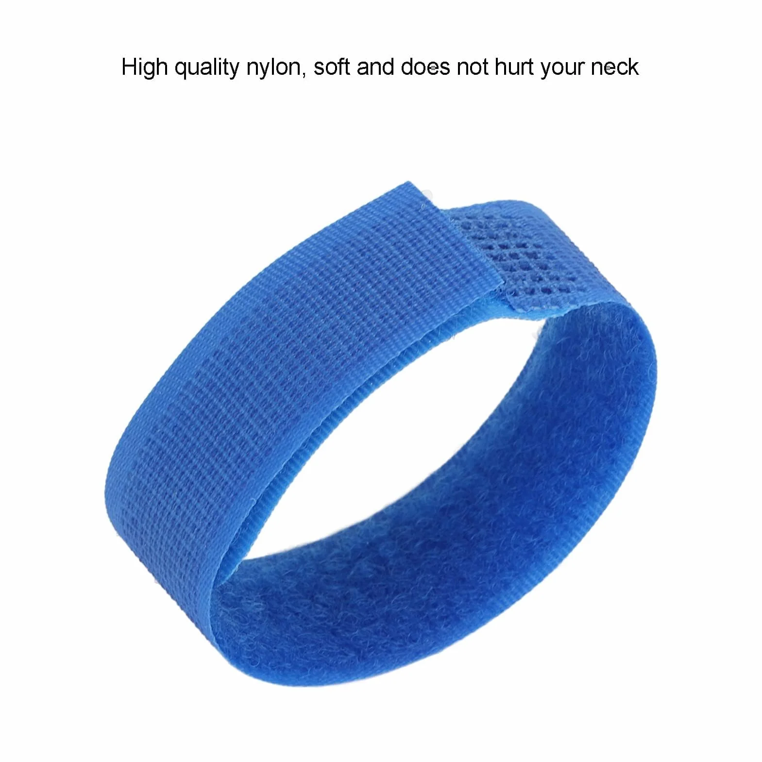 Agatige 10 Collier de Coq Réglable pour Poules, Anti-Crochets et Anti-Bruit, Bleu