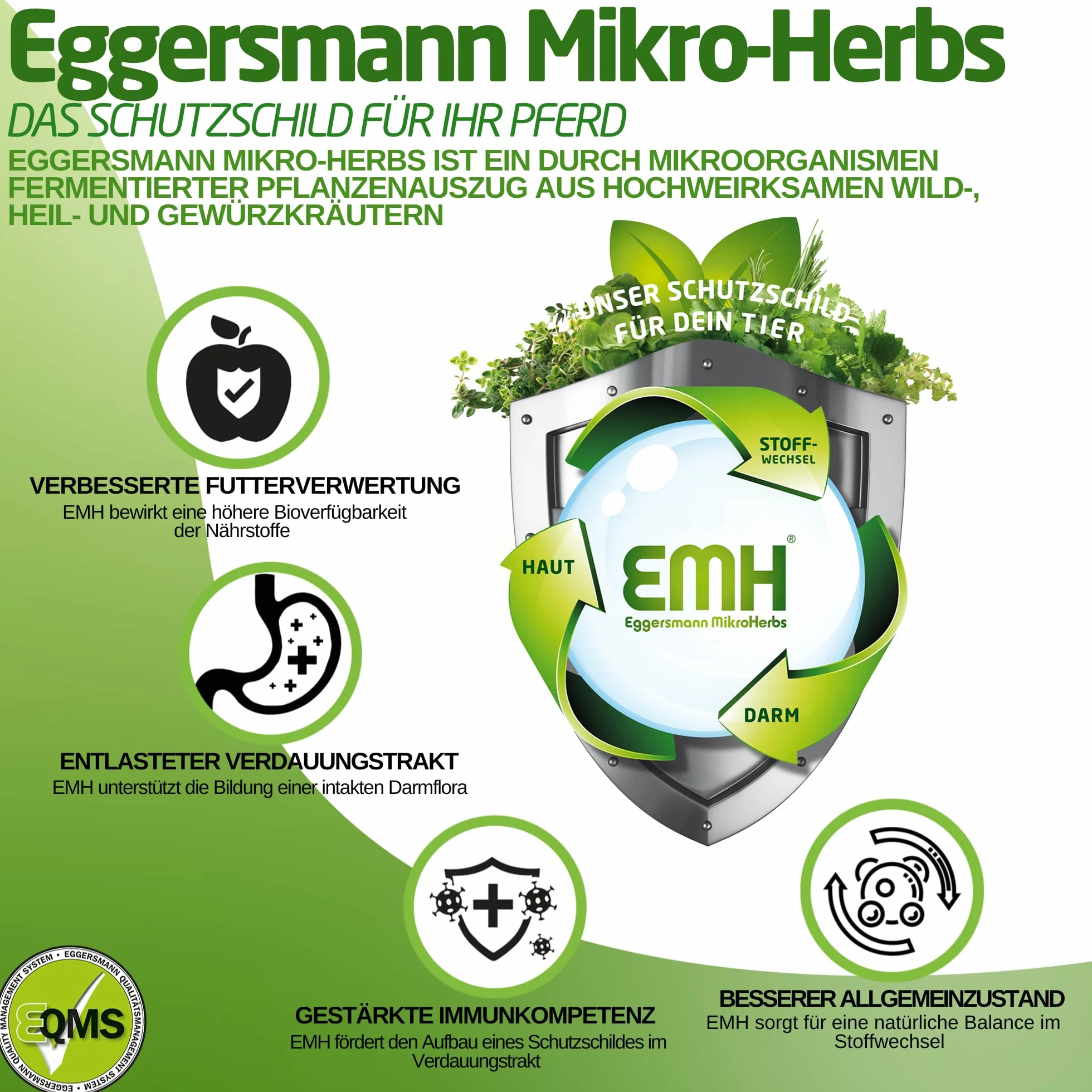 Eggersmann EMH Senior Sac de céréales pour Chevaux âgés avec sélénium - Nourriture Naturelle