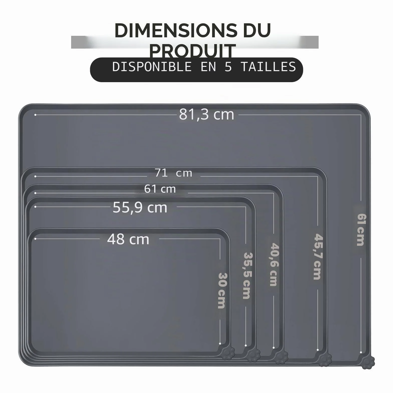 Tapis de Bol en Silicone antiadhésif Reopet pour Chats et Chiens - Imperméable