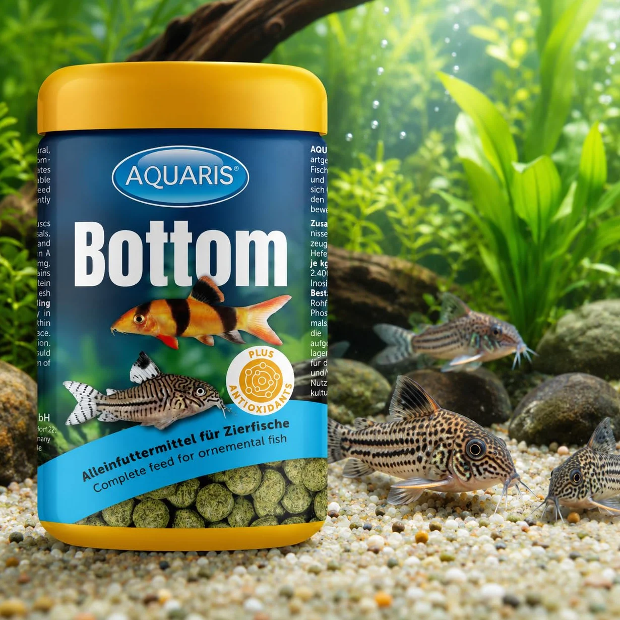 AQUARIS Bottom Tablette Nourriture Poissons Fond Aquarium 250 ML 145 g