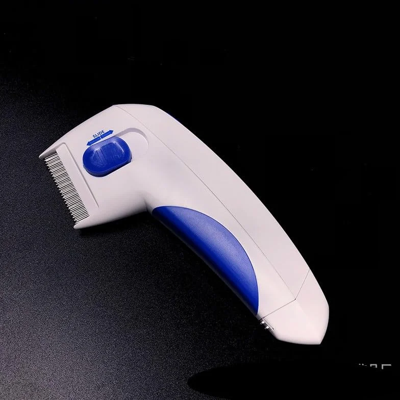 Peigne à Puces Électrique pour Animaux de Compagnie, Brosse de Toilettage Anti-Puces Chat et Chien