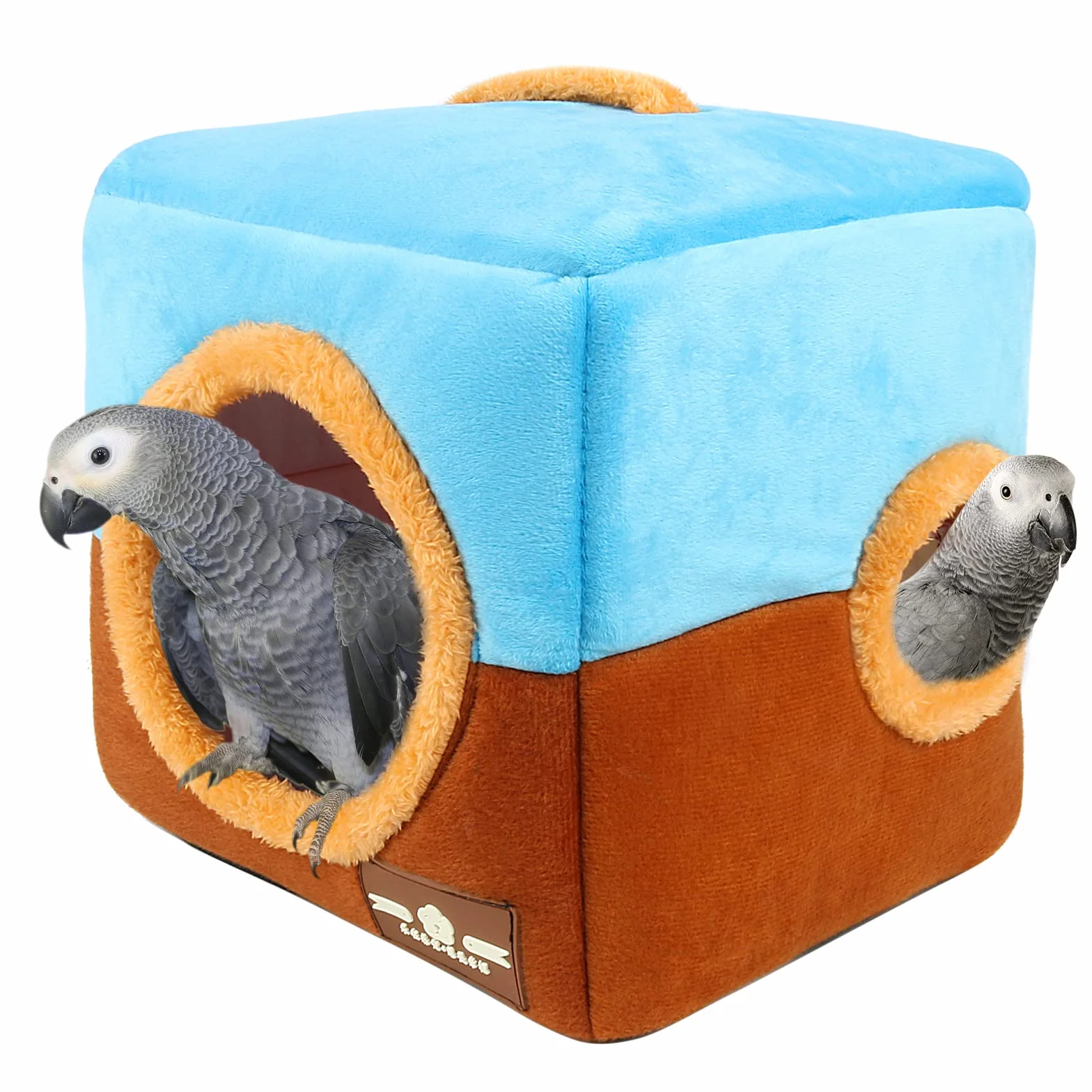 Nichoir pour Perroquet de Grande Taille – Grotte Suspendue pour Grands Oiseaux, Amazones, Gris Africains, Cacatoès