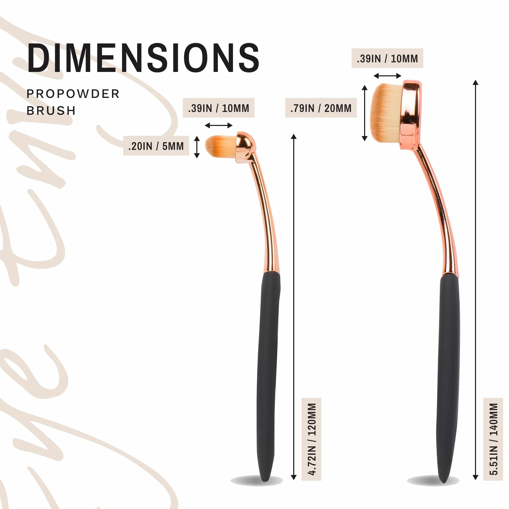 Eye Envy Brosse applicatrice ProPowder pour chiens et chats - Poudre Tear Stain - Cheveux fibres superfines lavables