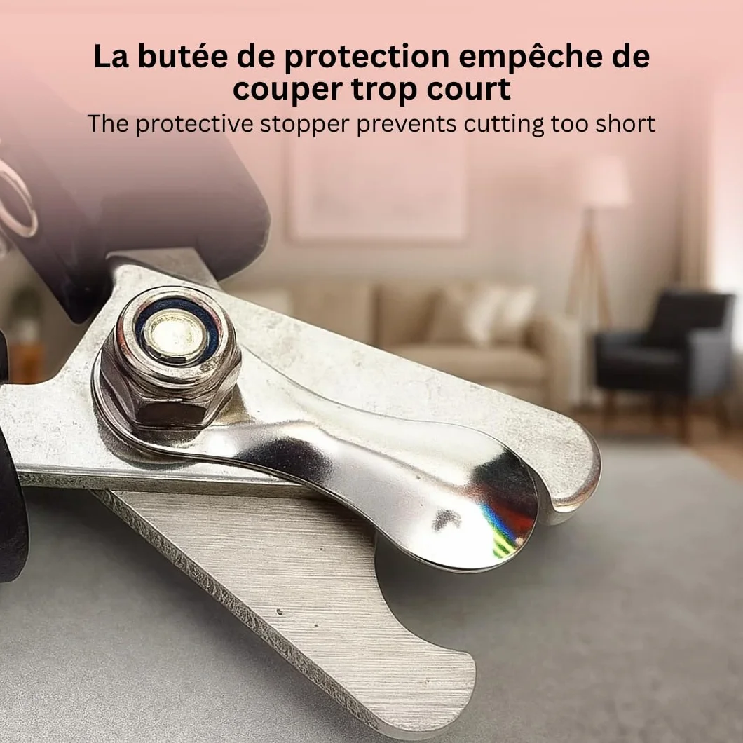 Ciseaux Professionnels pour Ongles Chiens Chats Toilettage Précision Rouge
