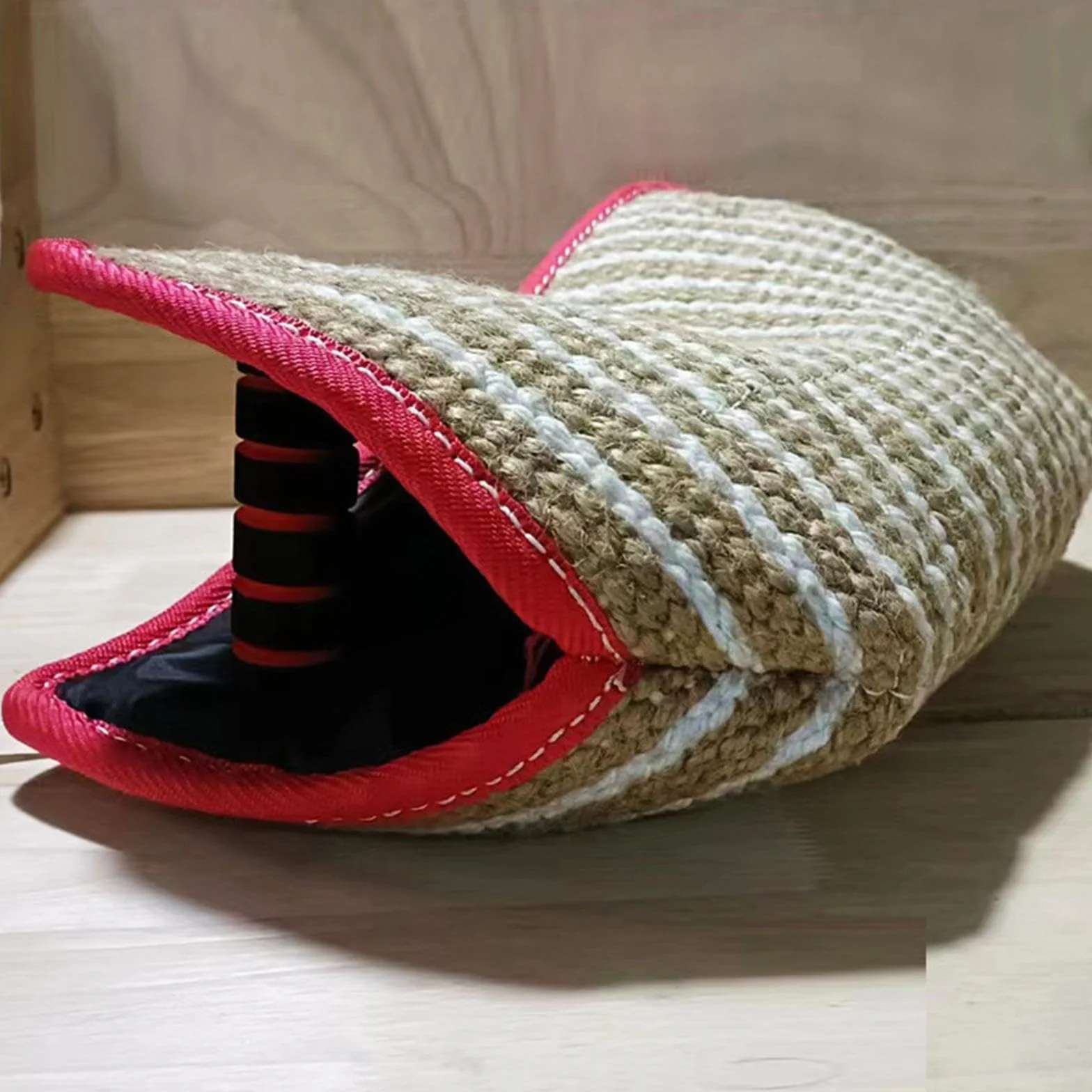 Coussin de Morsure Chien Multifonction Dressage Portable Manchons Dentition Poignées Jouet Mâcher