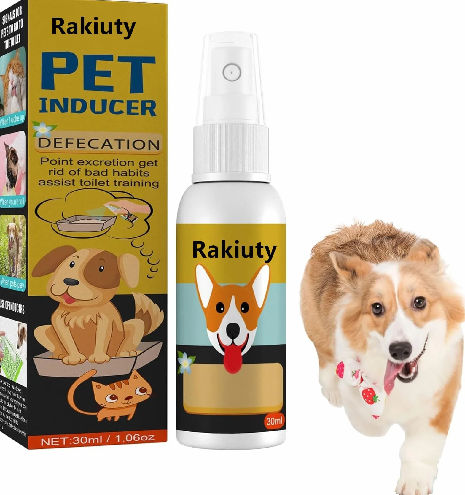 Spray d'Entraînement pour Chien, Pulvérisateur d'Apprentissage de la Propreté pour Chiot, Spray Attractif Naturel