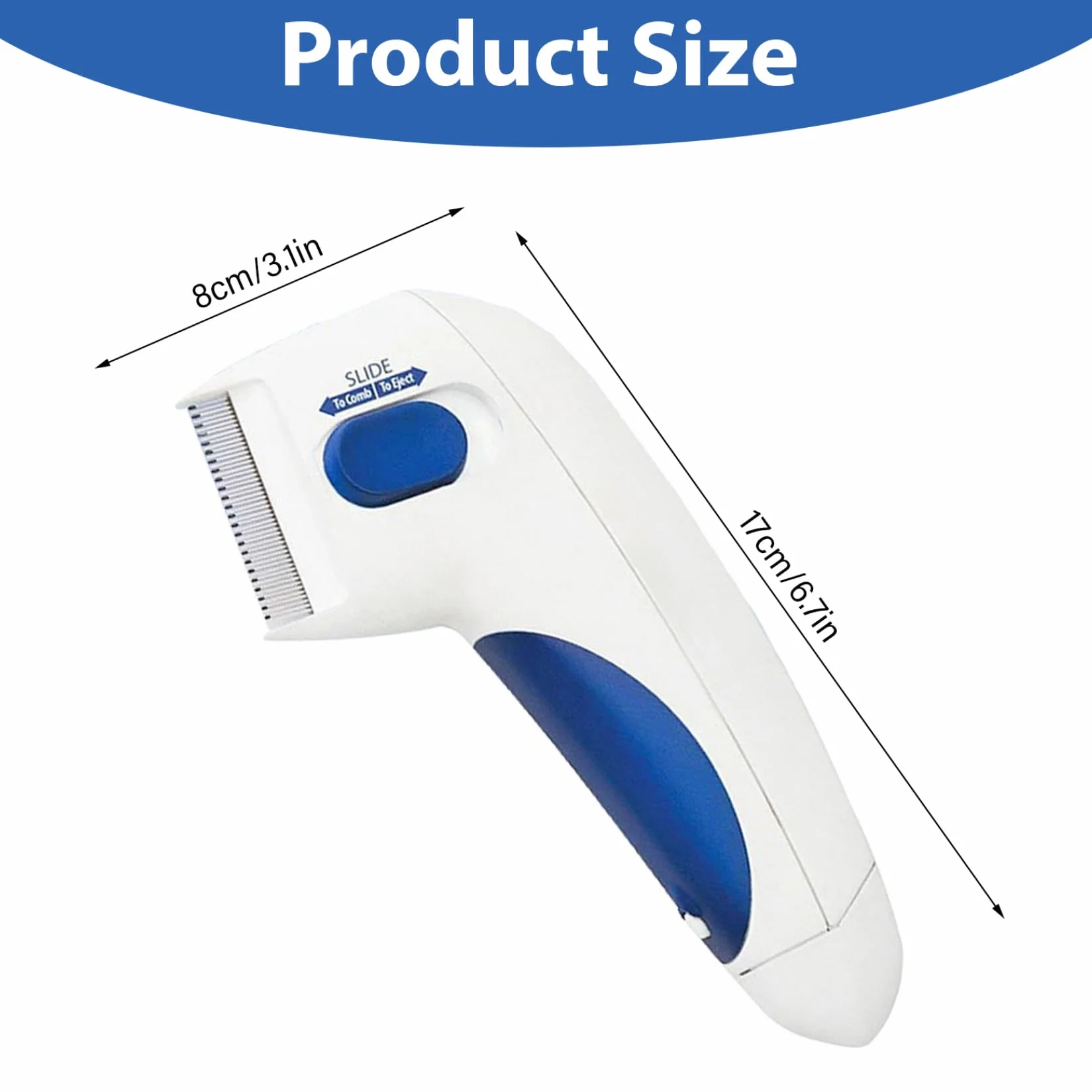 Peigne électrique anti-puces pour chats et chiens, brosse rechargeable
