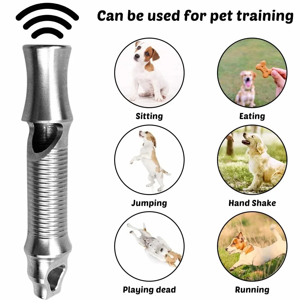 DONGKER Sifflet pour Chien,Sifflet Chien Rappel,Rappel D'entraînement Canin a Décibels Élevés pour Randonnée,l'entraînement des Animaux de Compagnie,Camping,Chasse