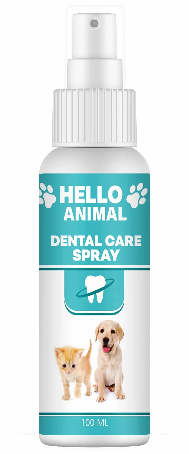 HelloAnimal® Spray Dentaire pour Chiens et Chats – Détartrage Dentaire, Anti-Plaque et Tartre, 100 ml