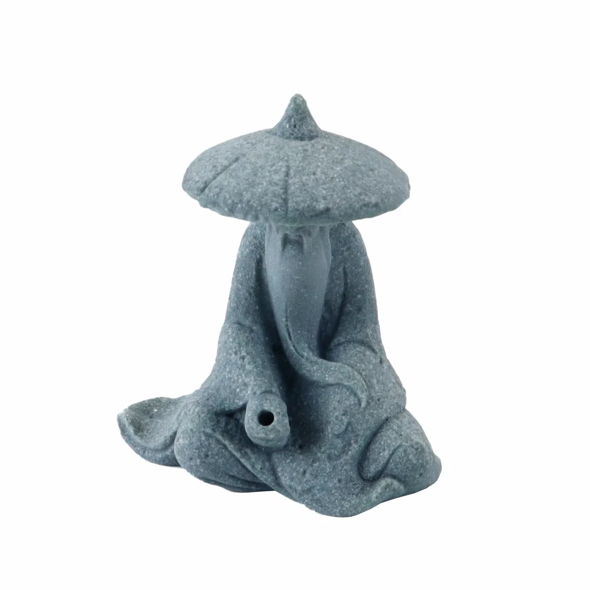 Figurine de pêcheur en grès, décoration aquarium asiatique, ornement jardin japonais