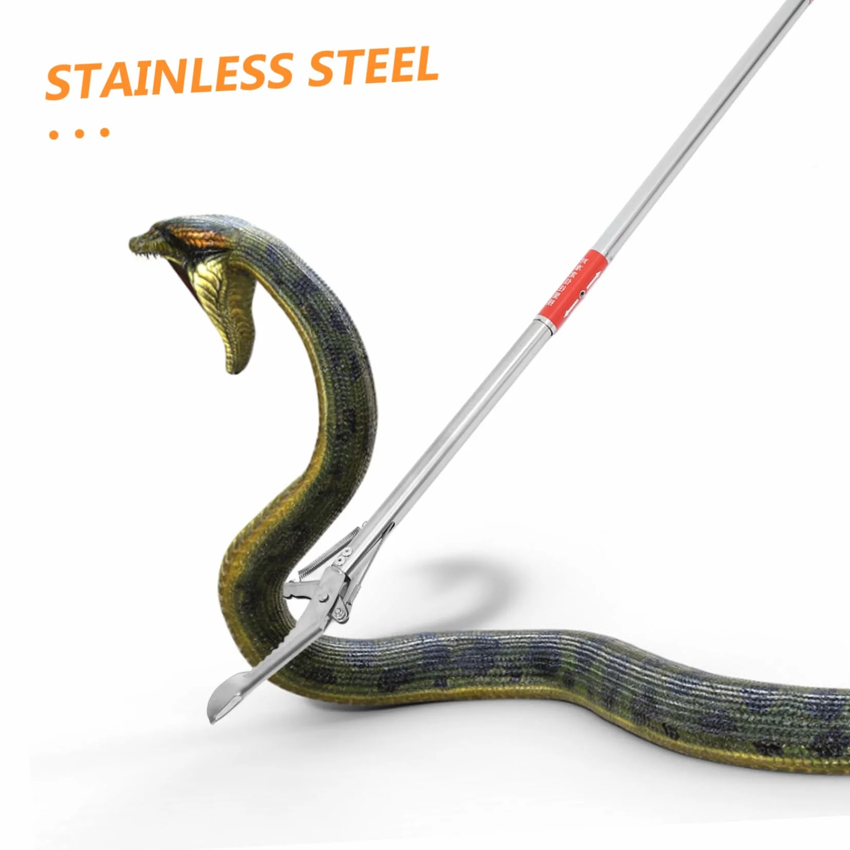 Pince à Serpent Pliable en Acier Inoxydable 3 Sections Longue Portée HANABASS
