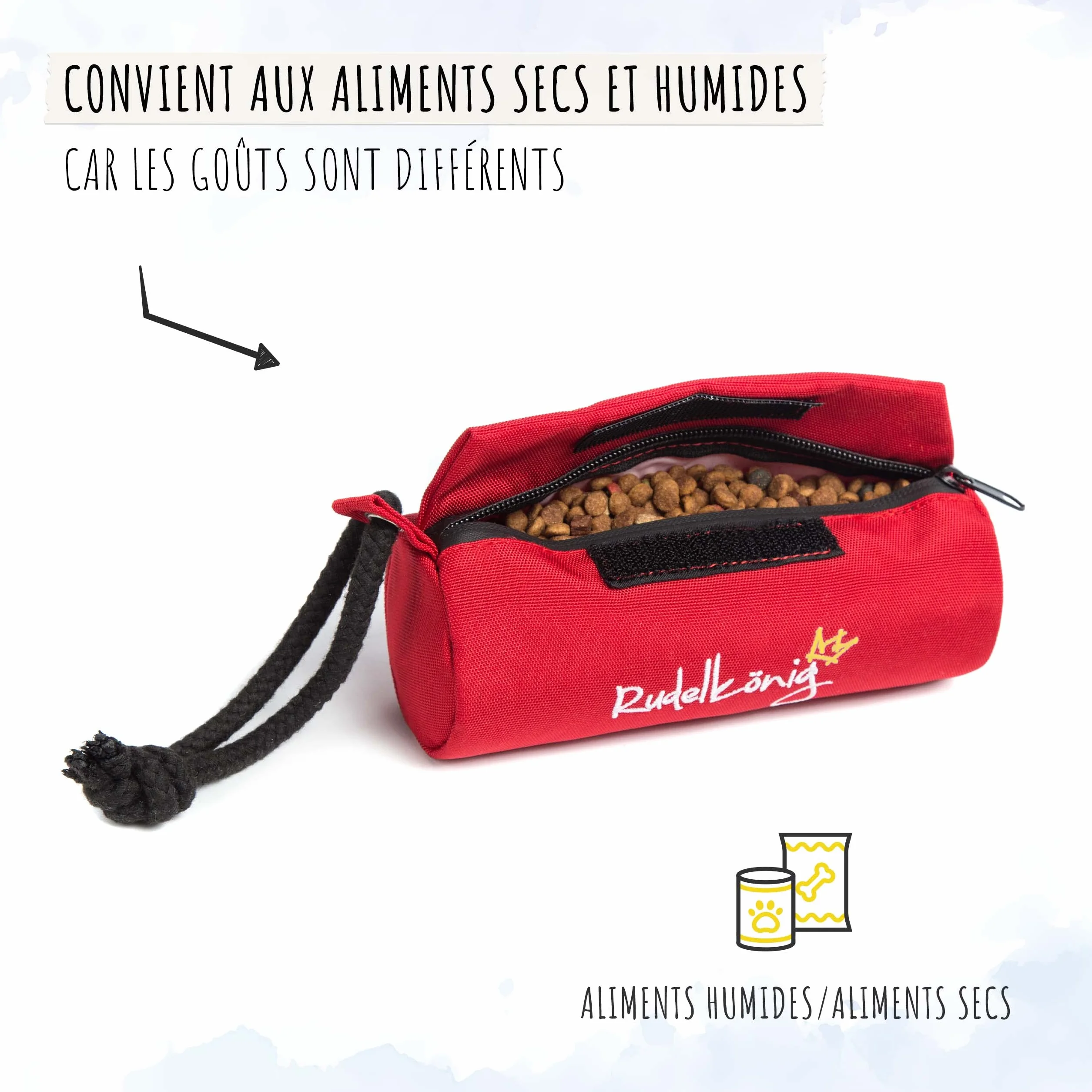 Rudelkönig Apportable Chien Robuste Jouet friandises Mordant Boudin accessoires
