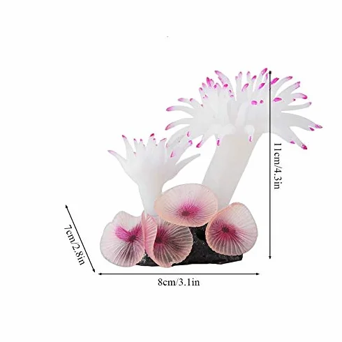 Décorations artificielles Plantes coralliennes pour aquarium Simulation naturelle Corail Blanc