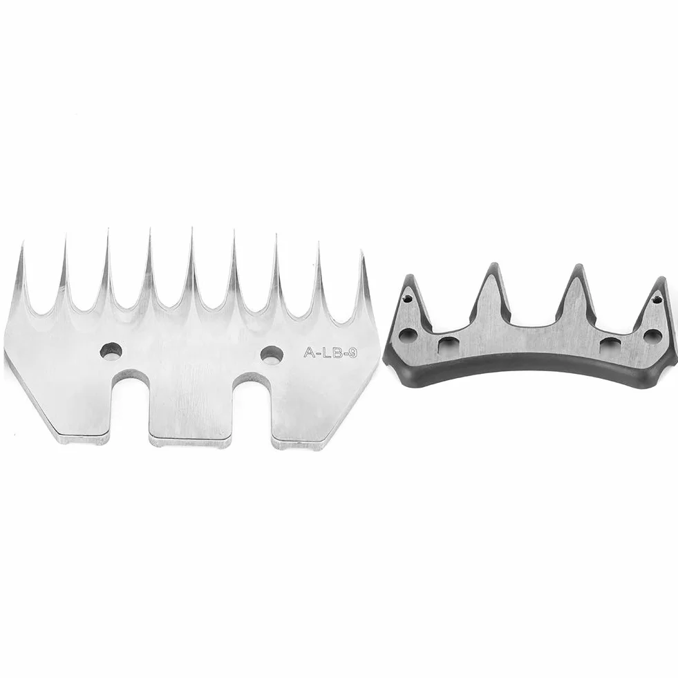 Lame de tondeuse acier inoxydable 9 dents droite remplacement coupeur