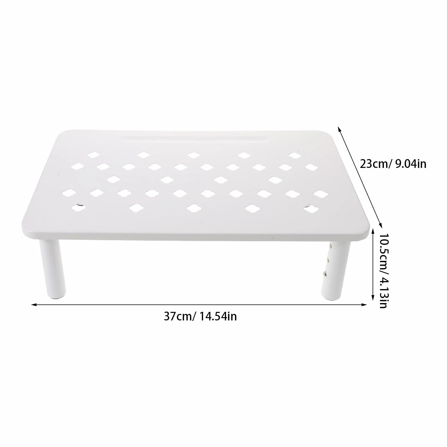 Support Réglable pour Gamelle Automatique Blanc, Antidérapant 3 Hauteurs pour Chats et Petits Chiens