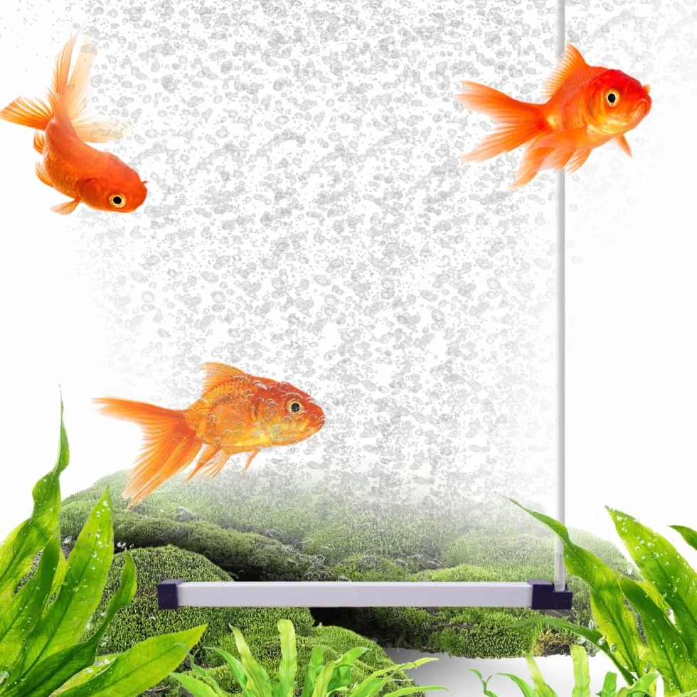 Diffuseur d'oxygène Silencieux Barre à Bulles pour Aquarium d'eau Douce et Salée