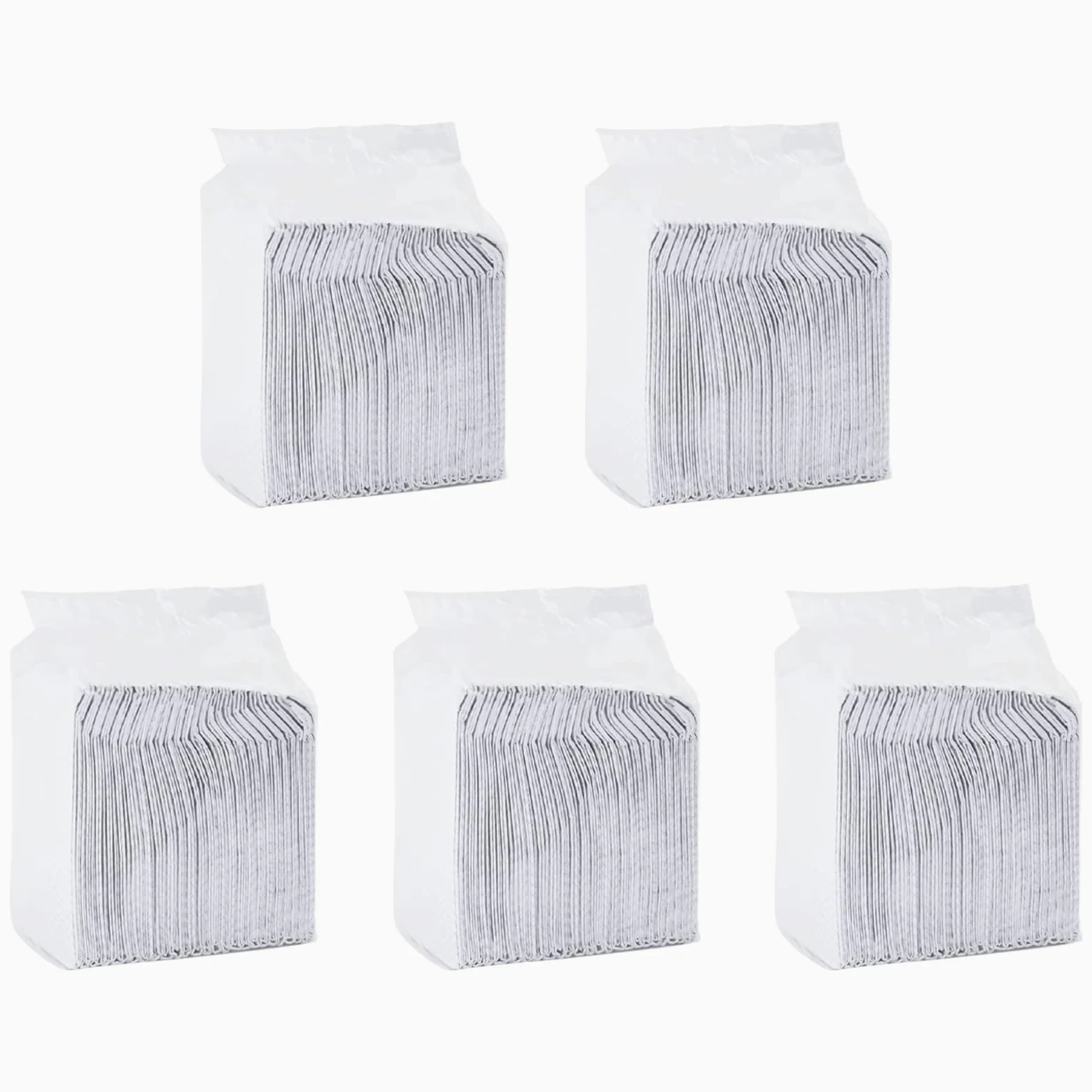 Lot de 300 tapis de dressage en tissu non tissé pour animaux de compagnie | Design à 5 couches, super absorbant, bords anti-fuite, pour cage et sol