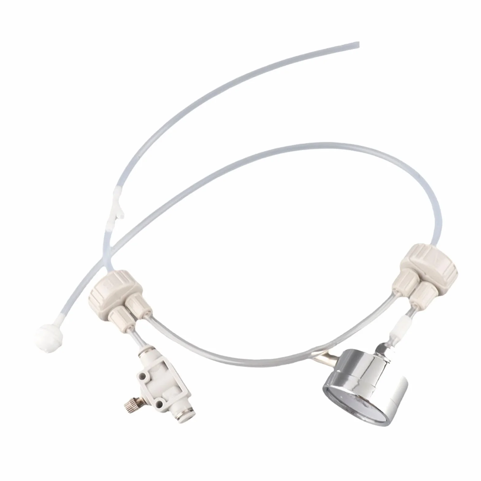 Kit Système Générateur CO2 avec Manomètre DIY Aquarium Plante Bouchon Bouteille Valve Tube Pro