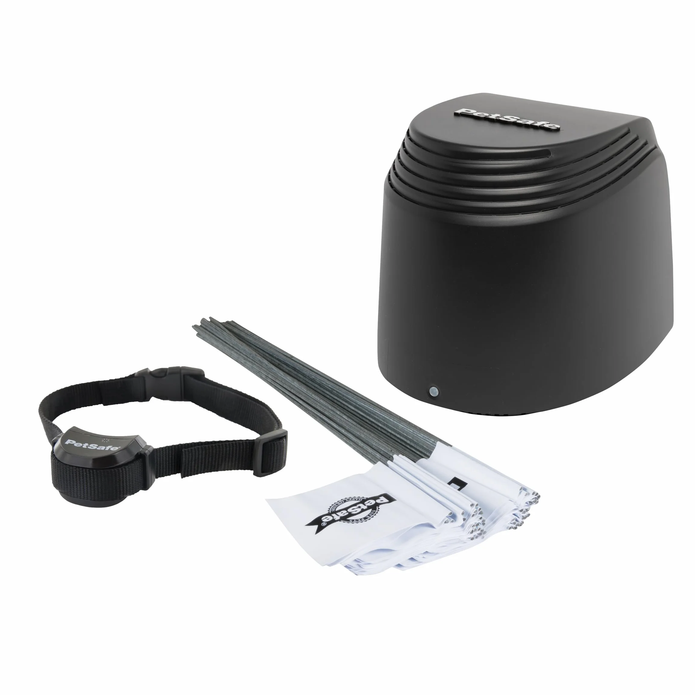 PetSafe Stay & Play Compact Wireless Pet Containment System with Rechargeable Collar, LCD Screen, up to 3000 m²