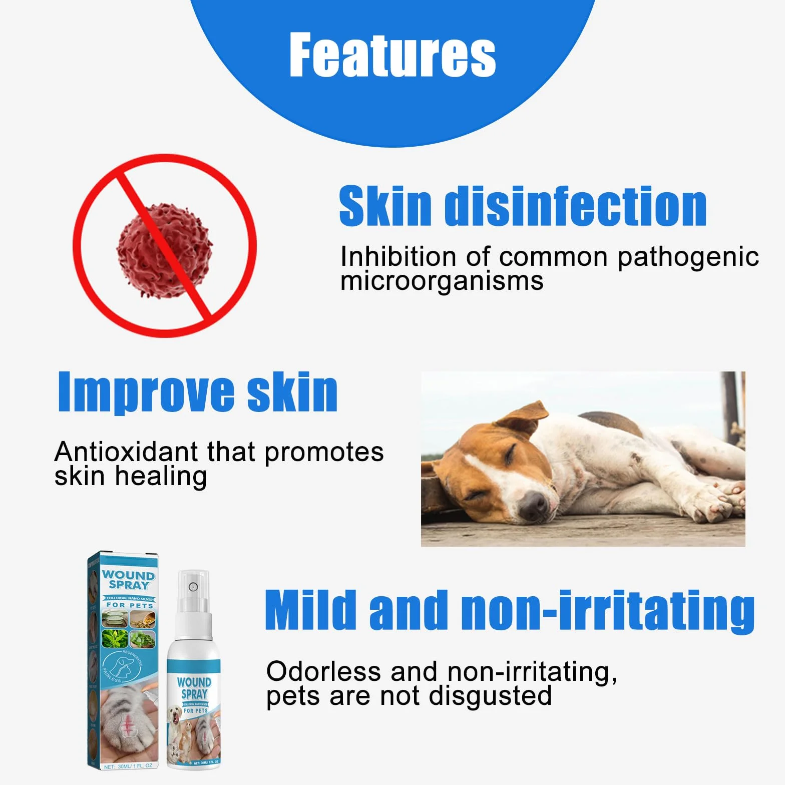 Pansement Liquide Transparent Imperméable pour Chiens et Chats - Spray de Guérison pour Animaux