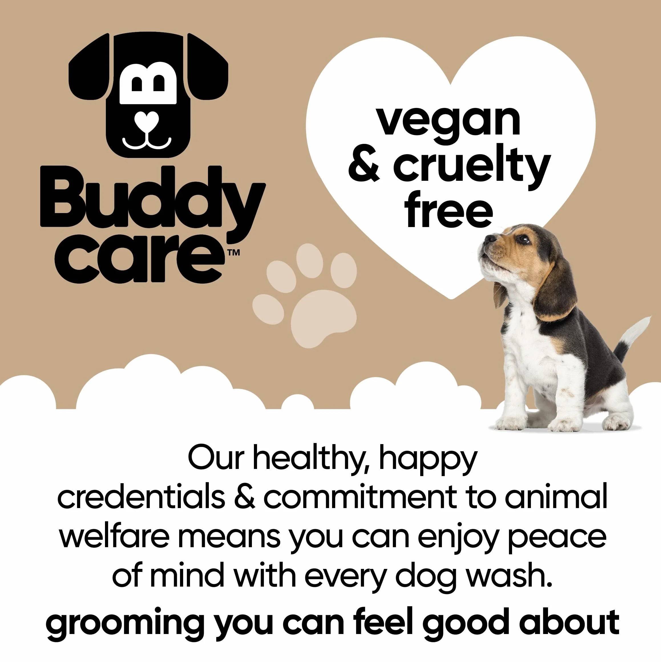Shampooing et revitalisant 2 en 1 par Buddycare - Shampooing et revitalisant Pratique pour Chiens en Un Seul Produit - avec de l'aloe Vera et de la provitamine B5 (500ml)