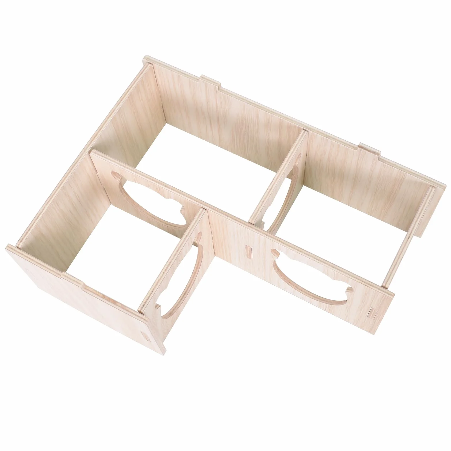 Maison en Bois pour Hamster, Hamster Maison d'angle en Bois, Maison Hamster, Maison Cochon d'Inde, pour Petits Animaux de Compagnie, Hamster Nain, Degus, Souris à Barbelés (22.5 * 17.8 * 8cm)