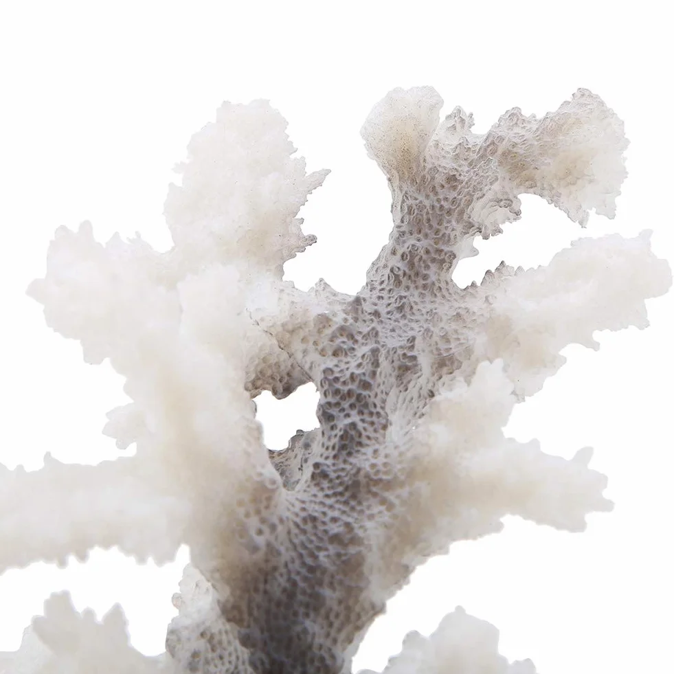 Corail artificiel lumineux anémone en silicone pour aquarium gris