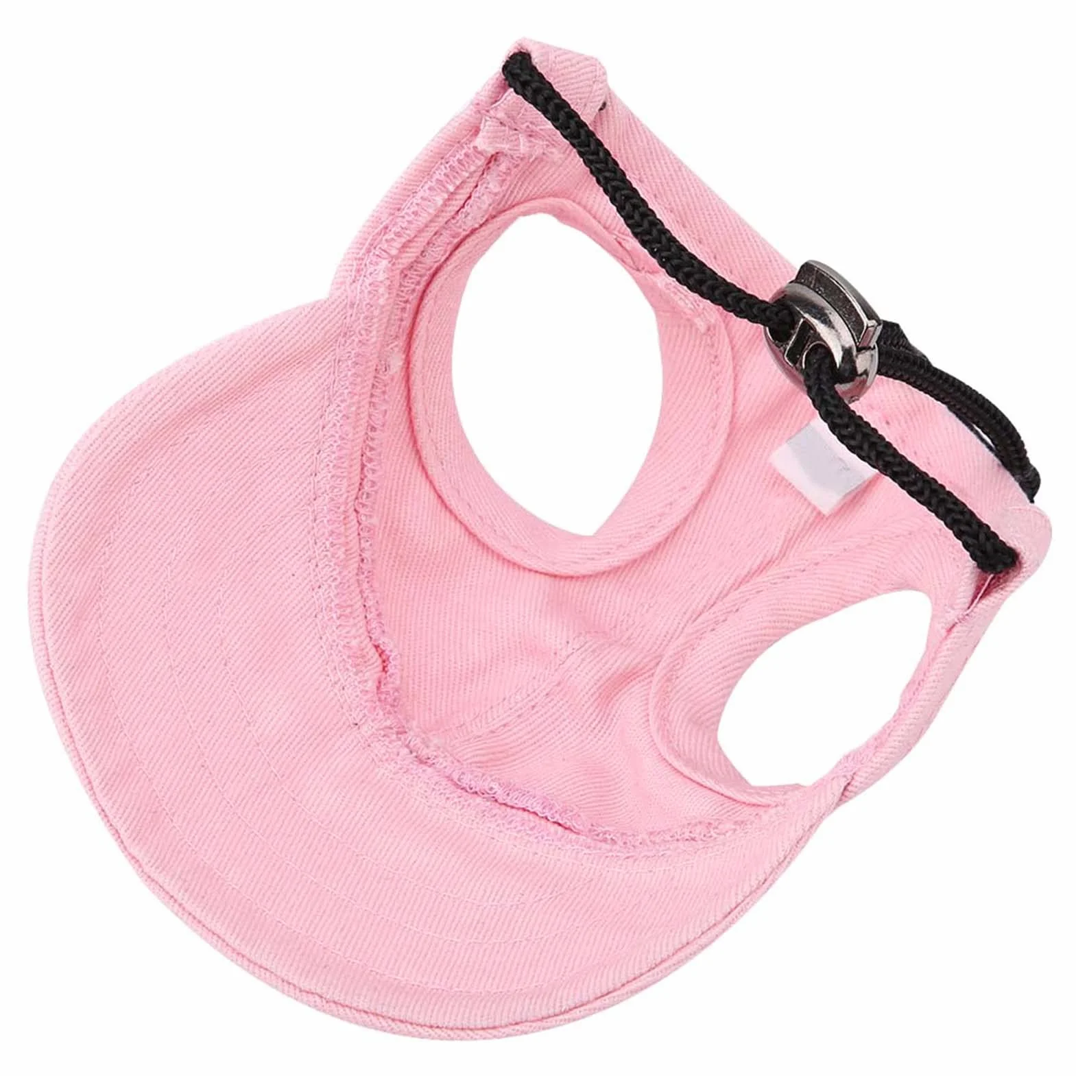 Casquette Baseball Réglable Chien Trous Oreilles Rose Taille M