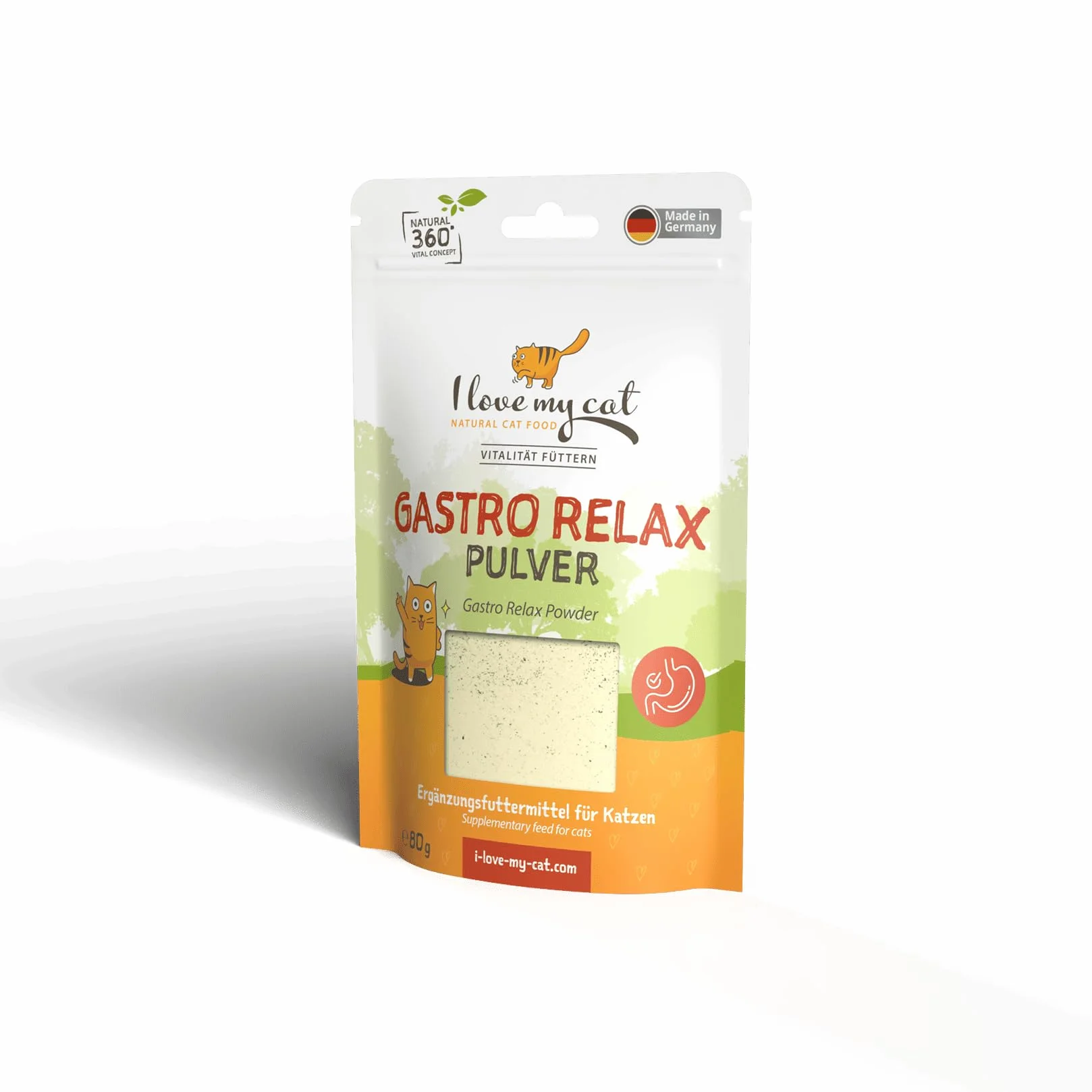 I Love My Cat Gastro Relax Poudre pour Chats 80 g Complément Alimentaire Digestion