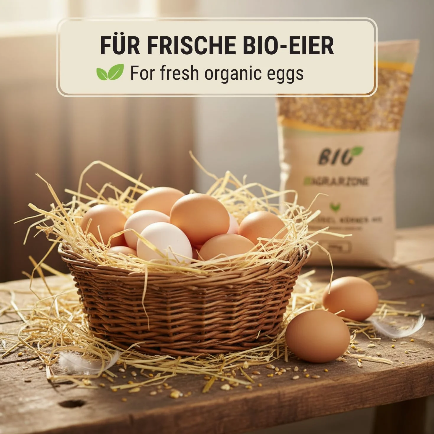 Agrarzone Aliment Bio pour Poules 20kg Muesli Premium - 100% Bio Autrichien sans OGM