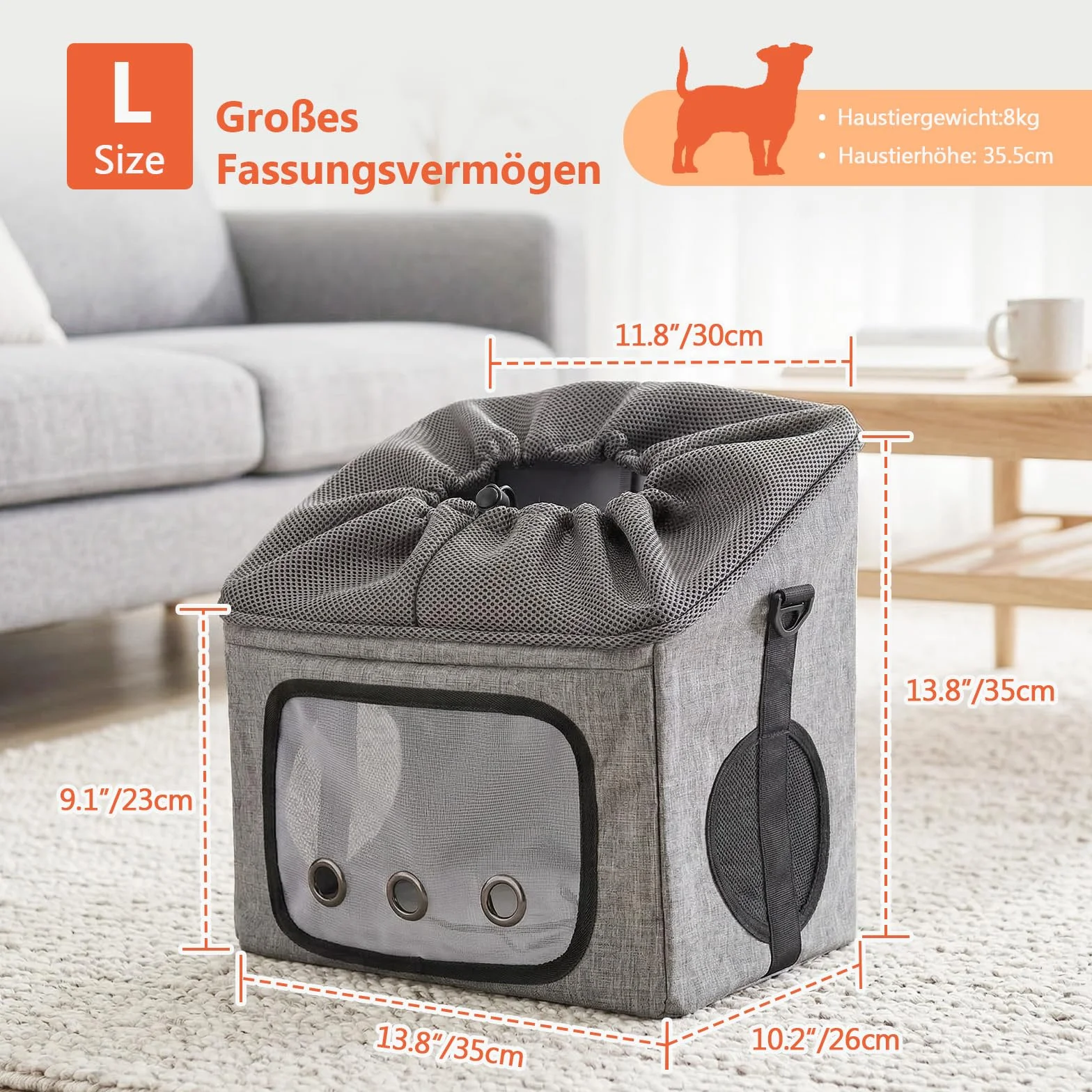 Ownpets Panier de vélo pour chien Sac de transport pour animal de compagnie L