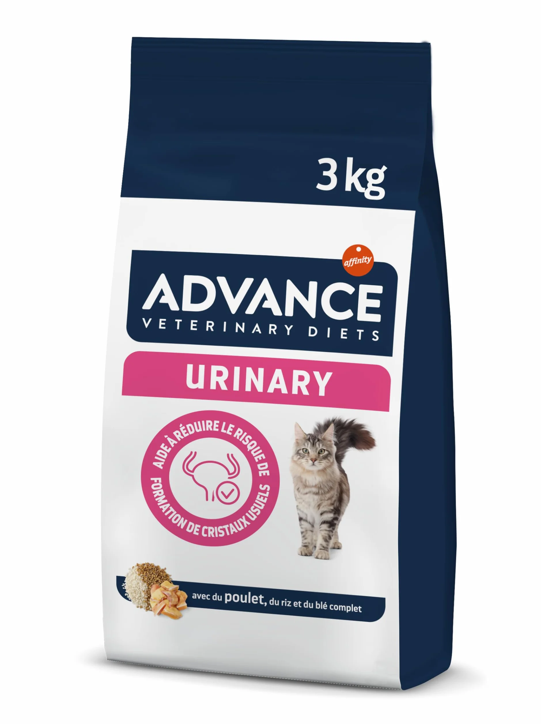 Advance Veterinary Diets Urinary - Croquettes pour Chats pour la Protection de l'appareil urinaire - 3kg
