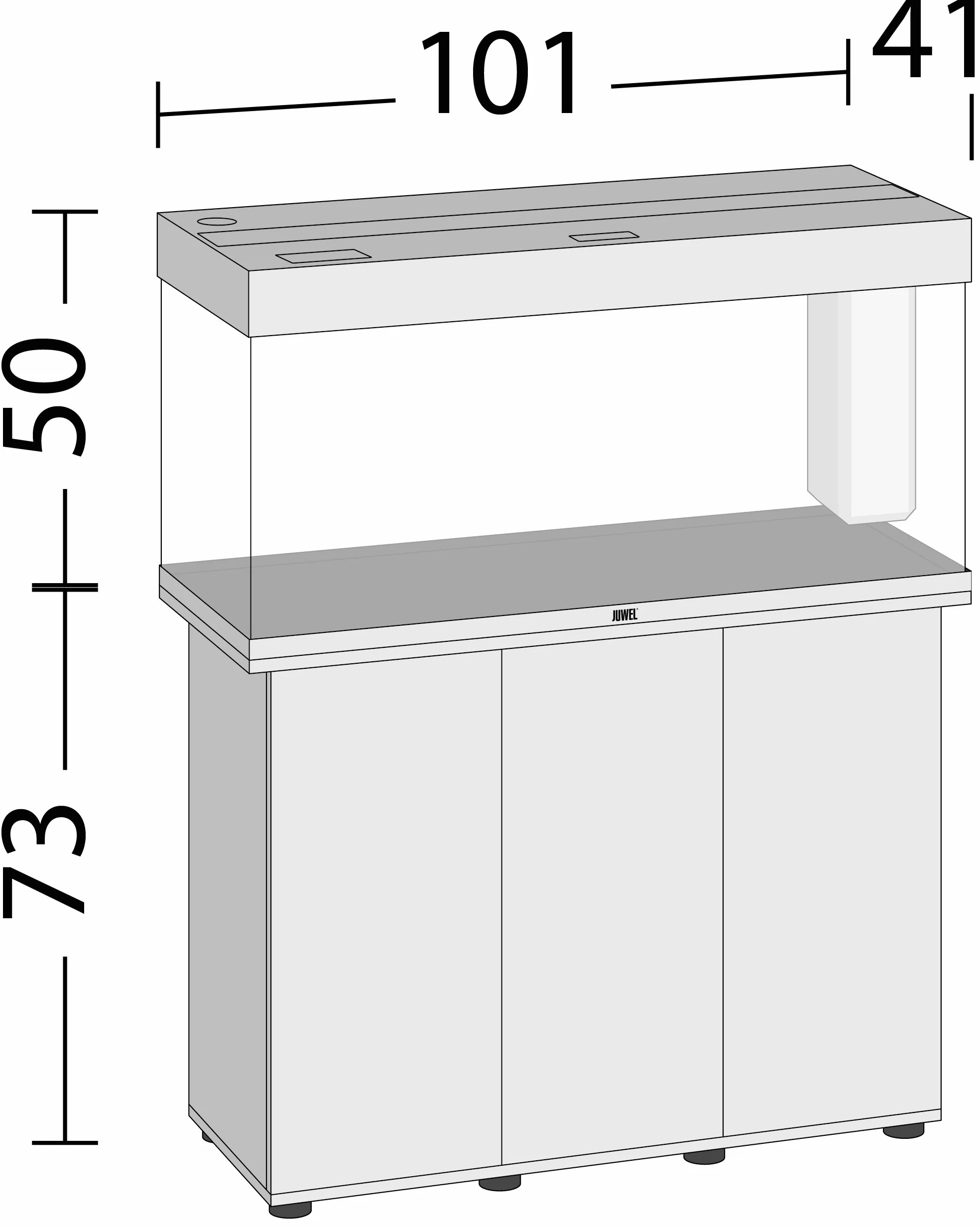 Juwel Rio Aquarium 180 LED avec Meuble SBX