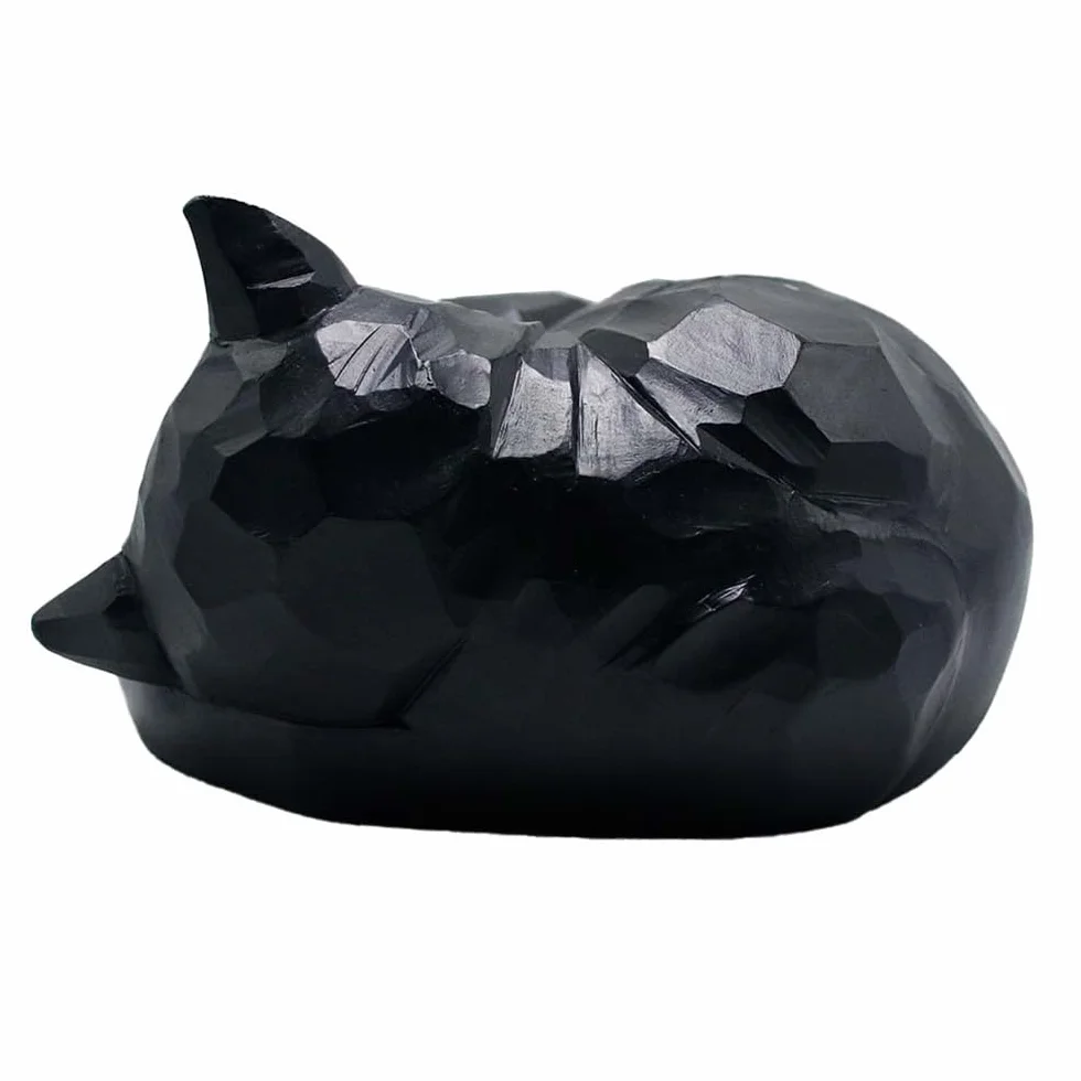 Urne funéraire commémorative pour chat Noir
