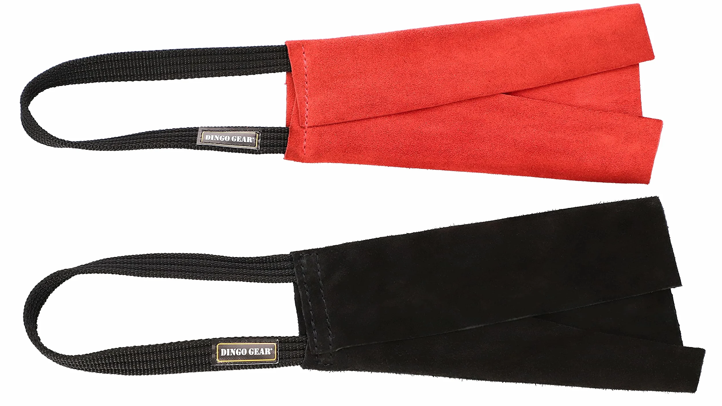 Dingo Gear Chiffon en Cuir Noir 23 cm pour Dressage de Chien