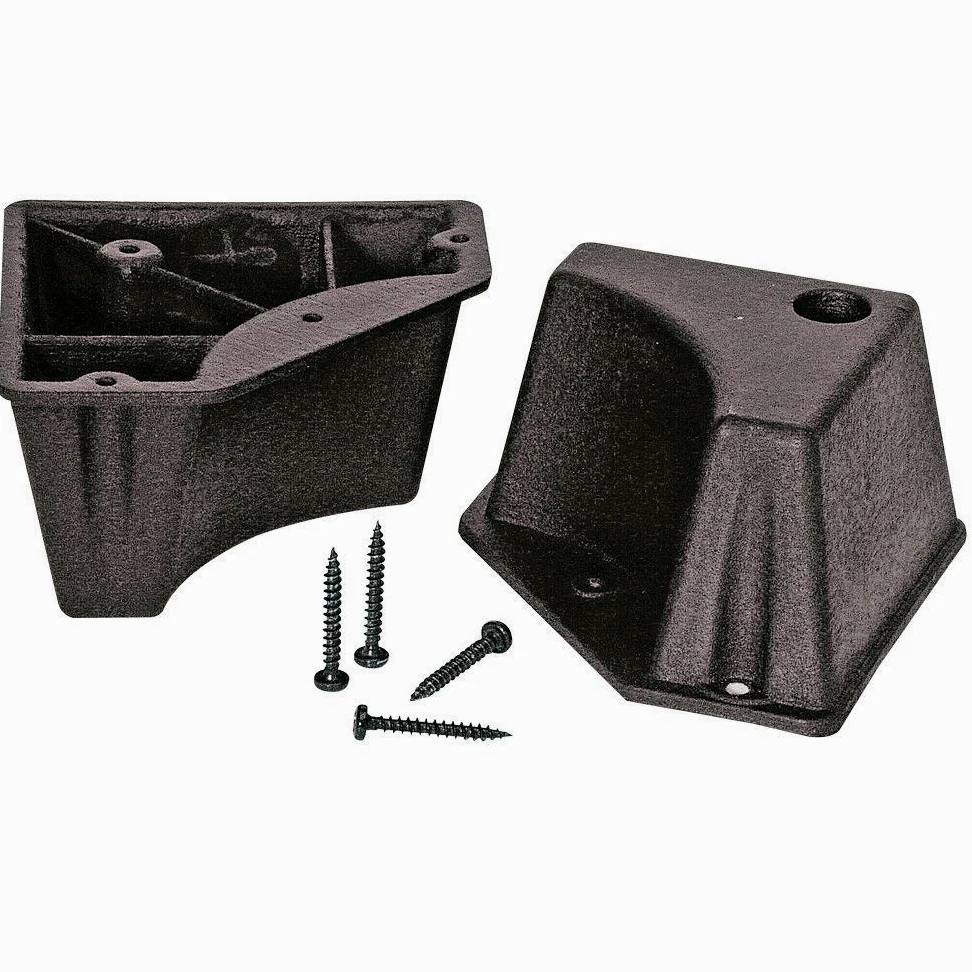 Ferplast Niche pour Chiens pour l'extérieur Domus Medium en Bois FSC, Pieds isolants en Plastique, Grille pour l'aération, Porte Anti-morsures en Aluminium