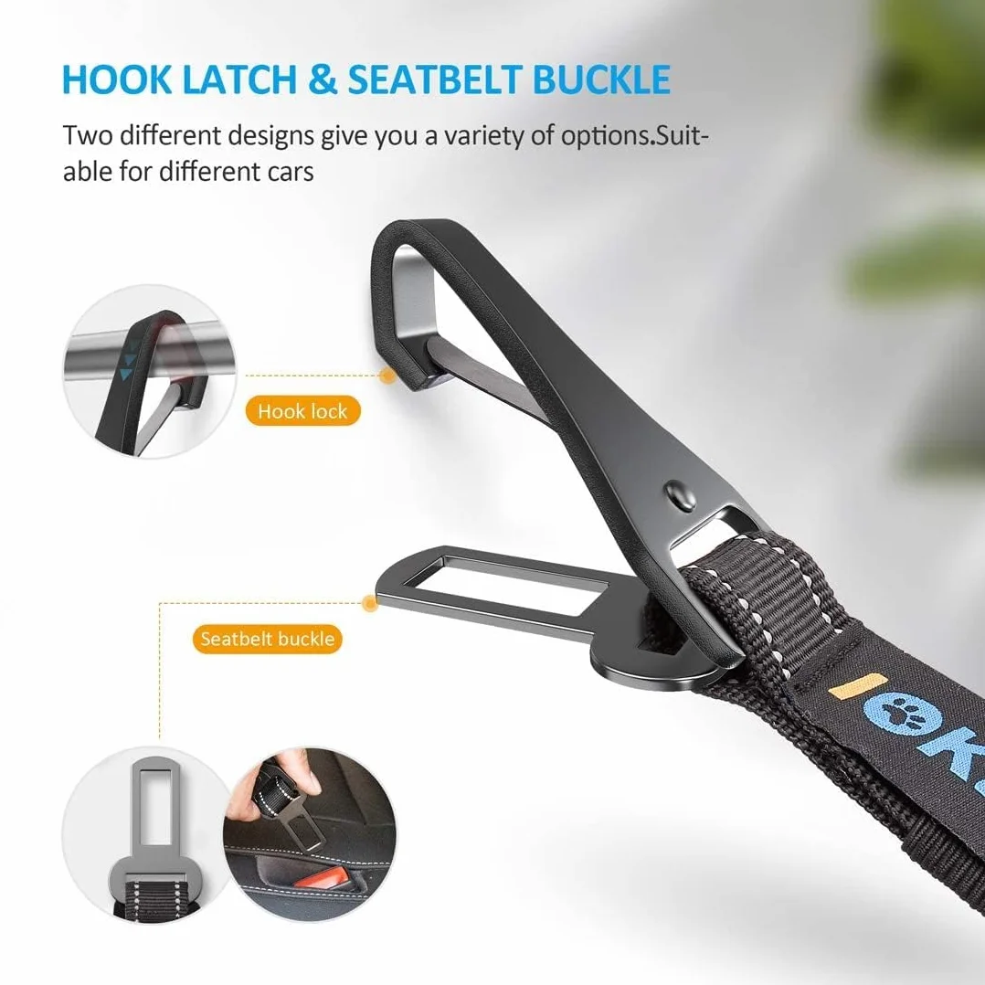 IOKHEIRA ceinture sécurité chien absorption d'énergie harnais LATCH ISOFIX