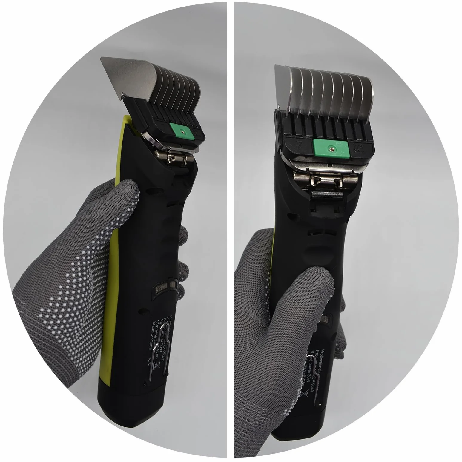Peignes Guides Professionnels en Acier Inoxydable Type A5 Compatibles Wahl KM2/5/10 Andis AG/BG Oster A5/A6 3-25mm