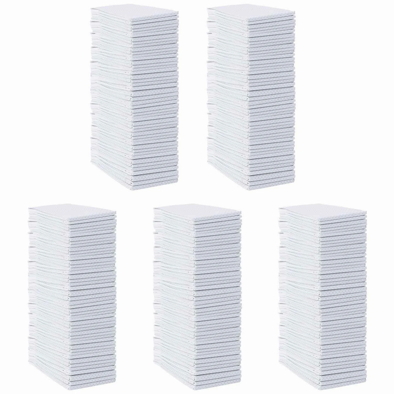 Lot de 300 tapis de dressage en tissu non tissé pour animaux de compagnie | Design à 5 couches, super absorbant, bords anti-fuite, pour cage et sol