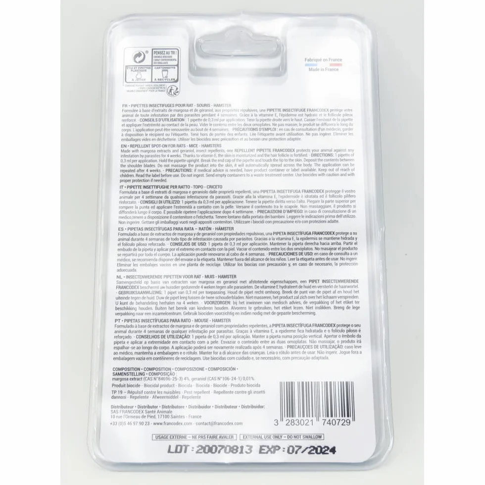 Francodex Spoton Insectifuge Petit rongeur