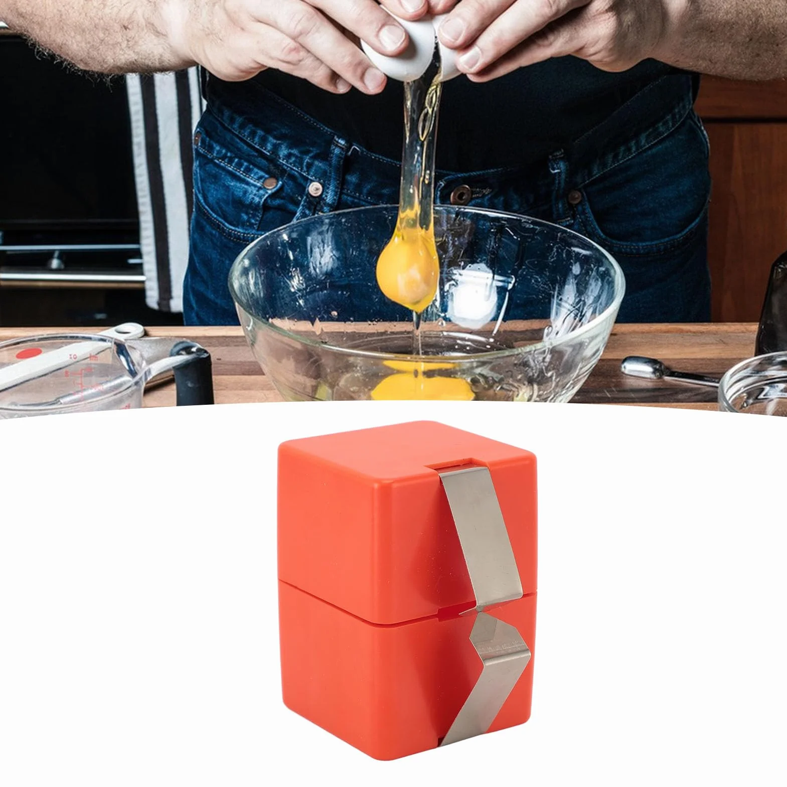 Décortiqueur d'Œufs à Main 3 Pièces Ouvre-coquille d'Œuf Cru Gadget de Cuisine