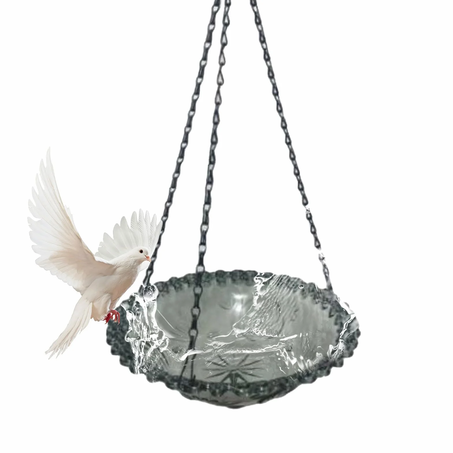 Abreuvoir pour Oiseaux - Petit Bain d'Oiseaux Décoration Jardin Bassin Extérieur
