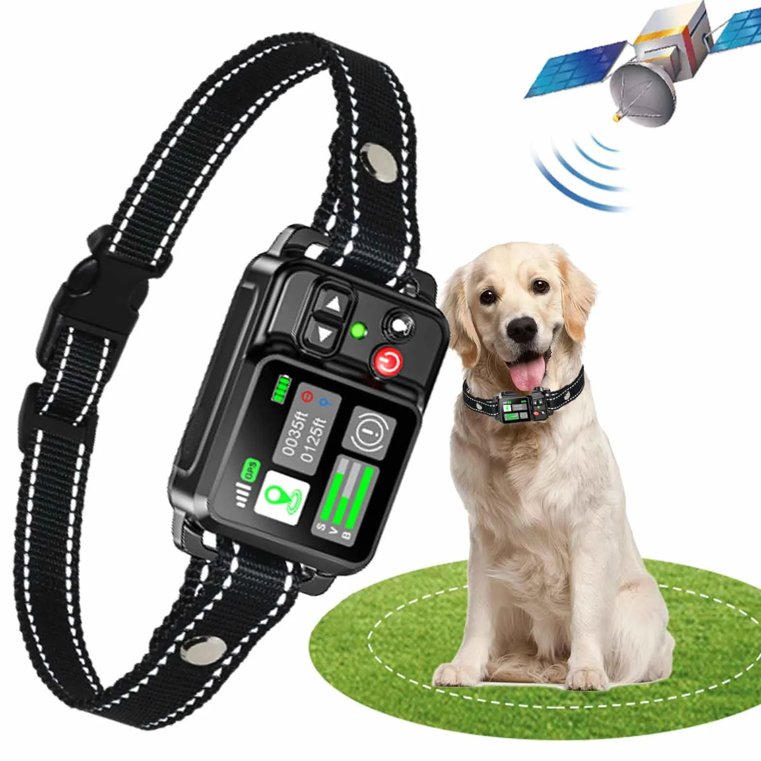 GPS sans Fil Clôture de Chien électrique 20~2000m 3 Modes imperméable