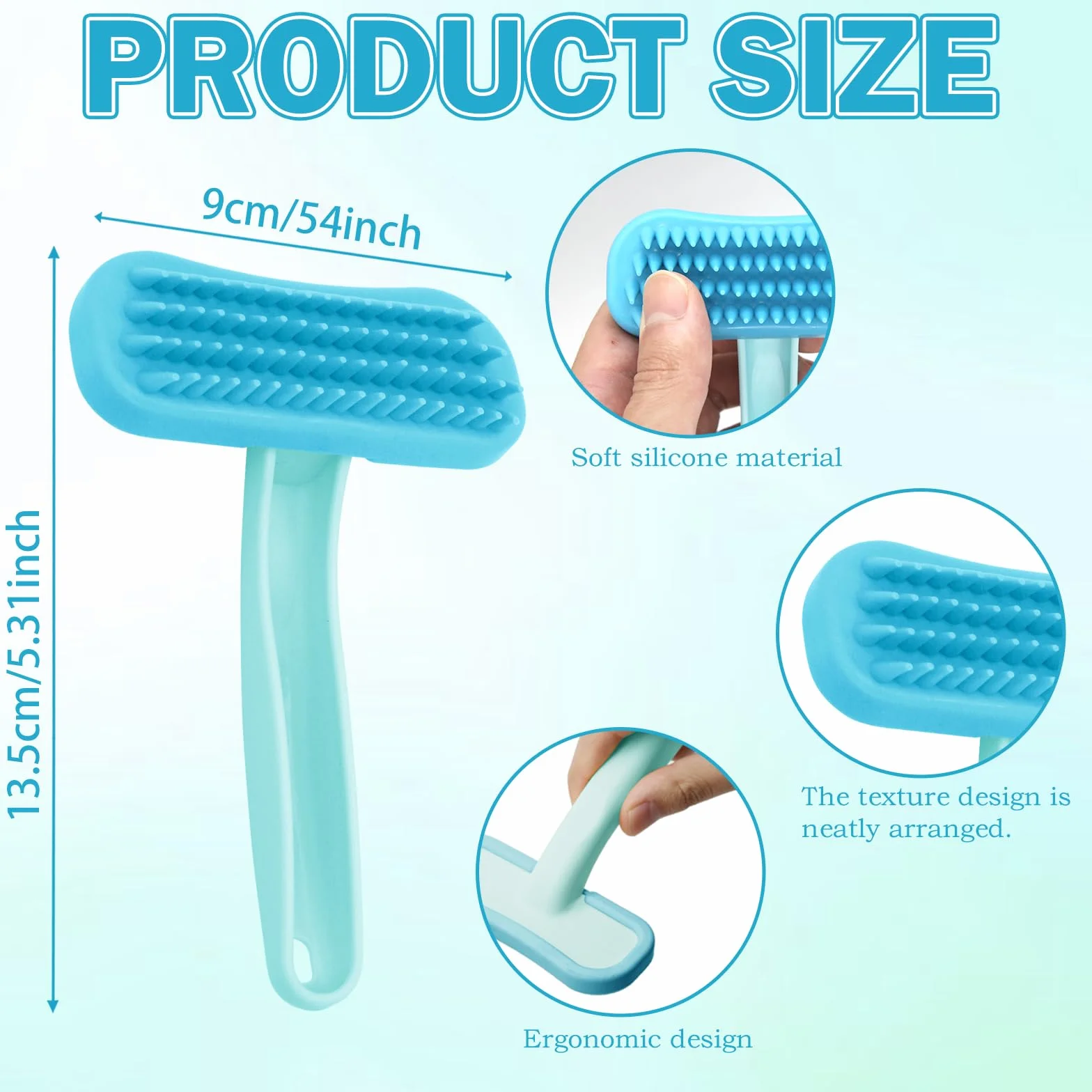 Brosse douce pour lapin en silicone souple, peigne de massage pour petits animaux, kit de toilettage