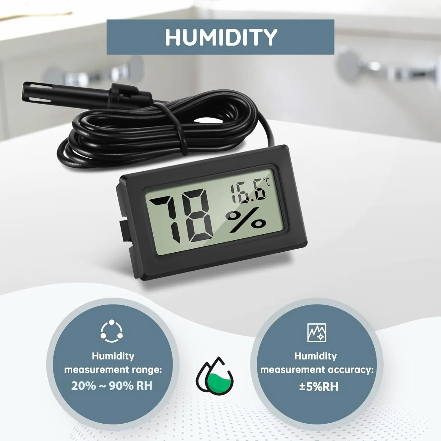 Thlevel Numérique Thermomètre Hygromètre